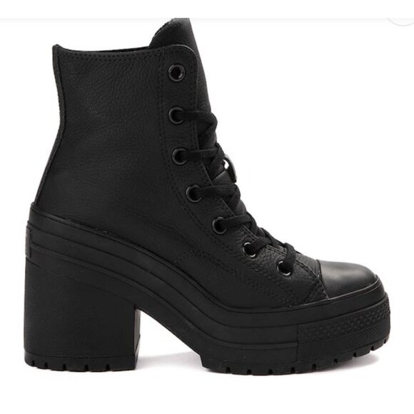 Converse Chuck 70 De Luxe Heel Leather Shoe - Black
Monochrome - Picture 1 of 3